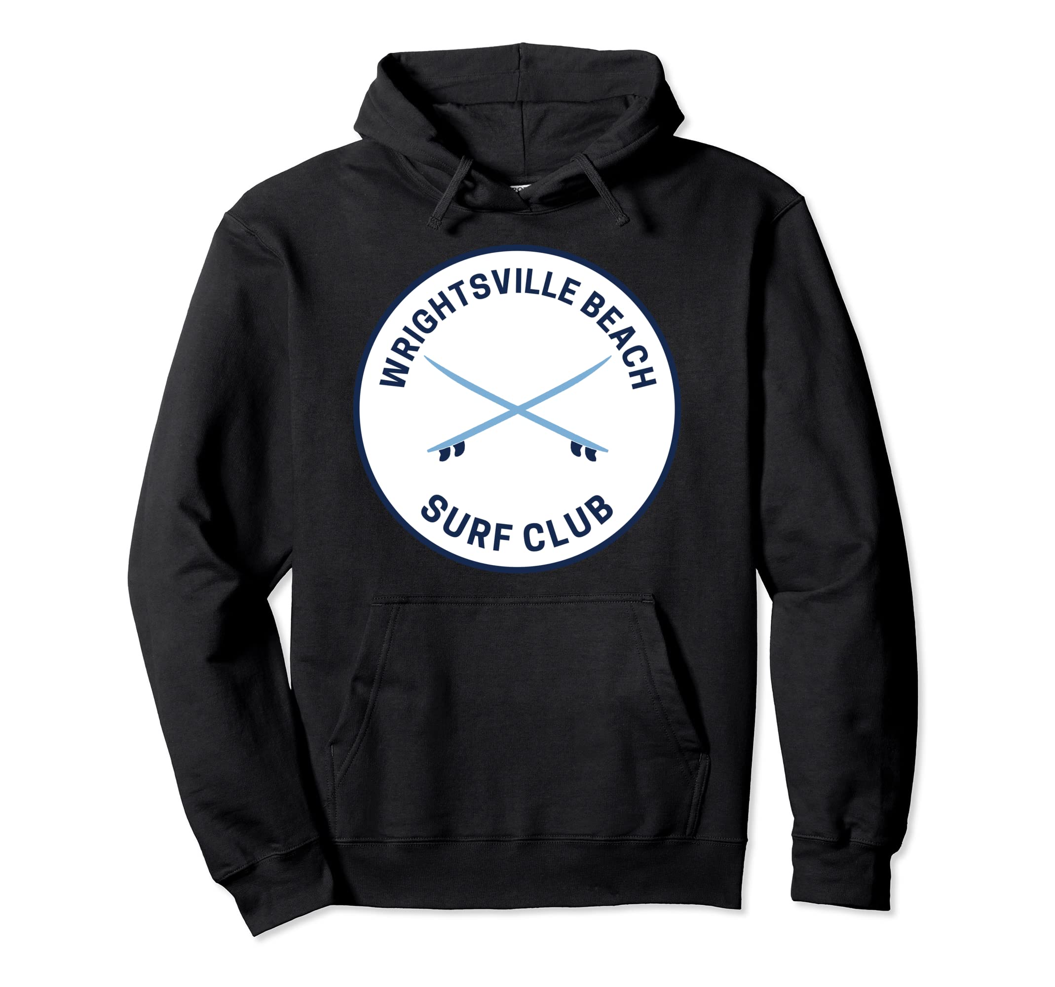 Wrightsville Beach Nc Surf Club Hoodie - Aesthetic Graphic for Adults - T-Shirt, Sweatshirt, Hoodie