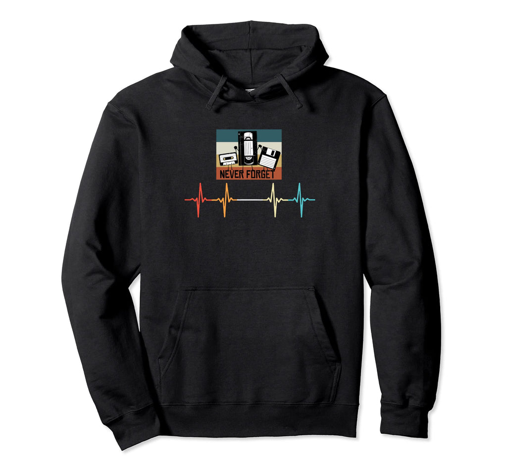 Cassette Floppy Disk Vhs Tape 60S Never Hoodie - Unique Graphic Unisex - T-Shirt, Sweatshirt, Hoodie