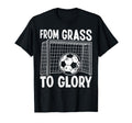Soccer From Grass To Glory Goal Net T-Shirt - Custom Art Print Unisex - T-Shirt, Sweatshirt, Hoodie