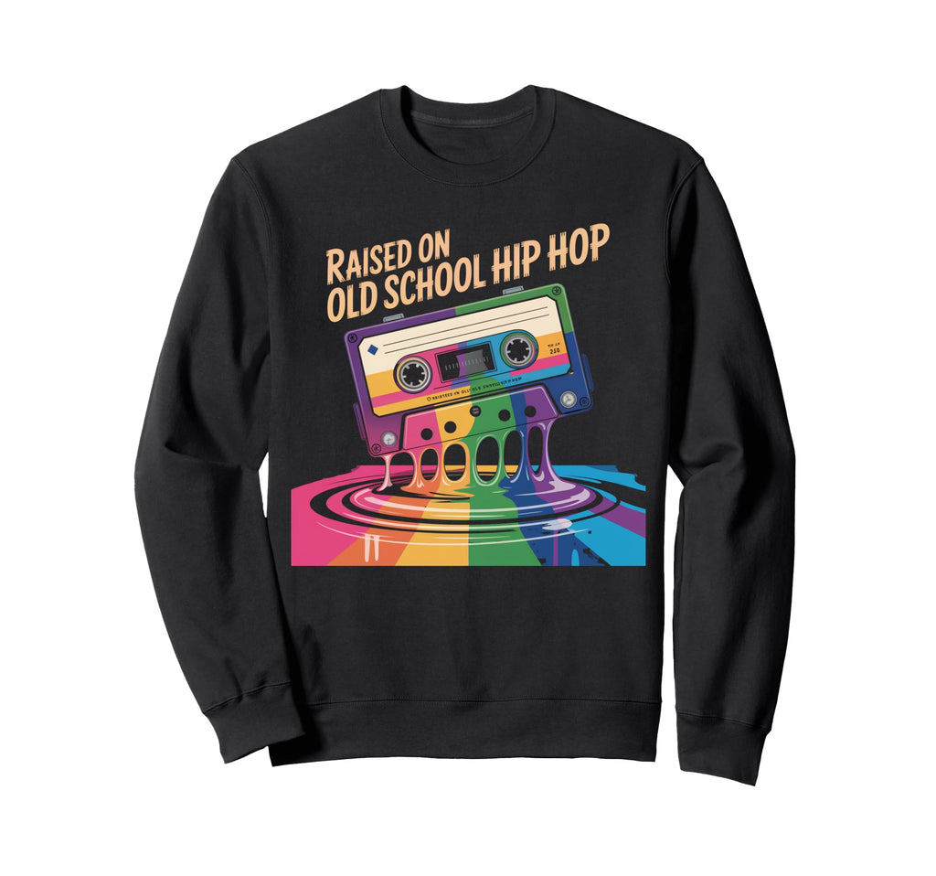 90S Hip Hop Cassette Music Old Sweatshirt - Fun Novelty Design Men Women - T-Shirt, Sweatshirt, Hoodie