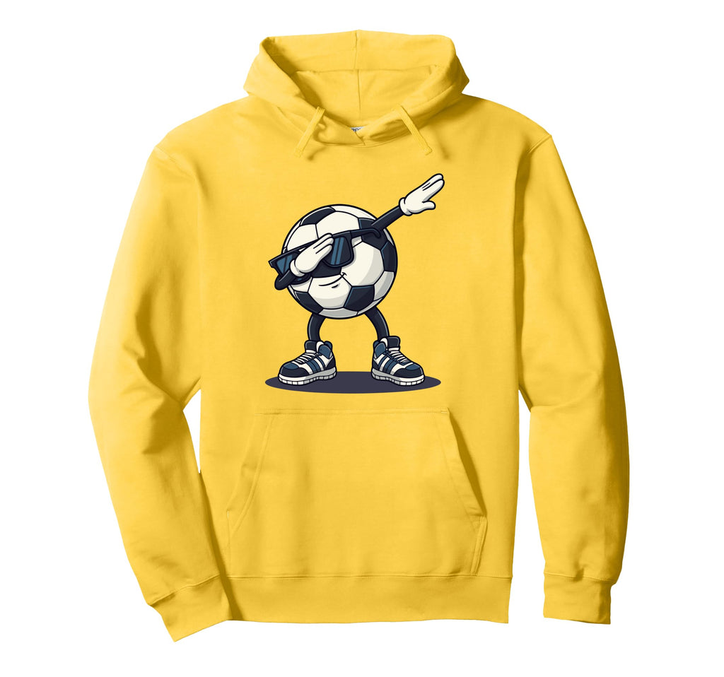 Soccer Ball Dabbing Cartoon Funny Hoodie - Aesthetic Graphic Men Women - T-Shirt, Sweatshirt, Hoodie
