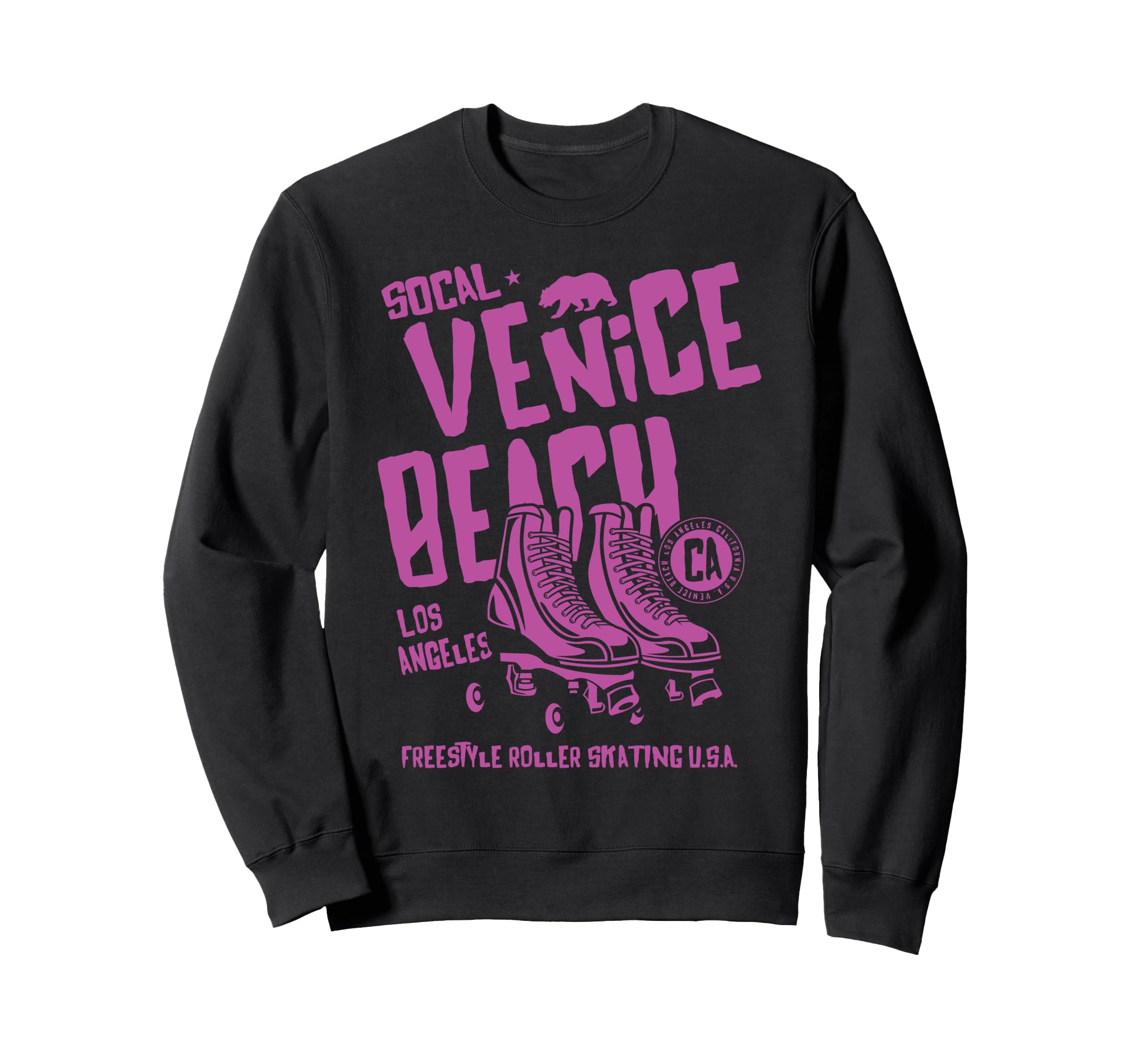 Venice Beach California Roller Sweatshirt - Streetwear Style for Adults - T-Shirt, Sweatshirt, Hoodie