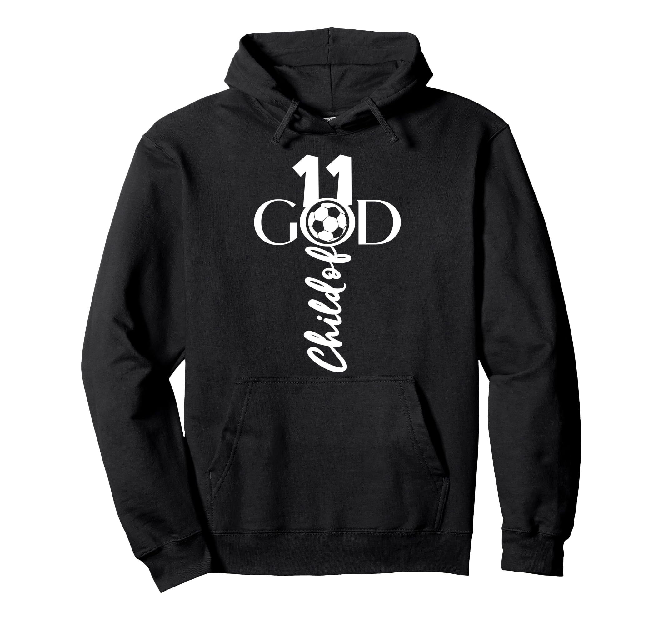 Jesus Christ 11 Years Child God Soccer Hoodie - Minimalist Print Unisex - T-Shirt, Sweatshirt, Hoodie