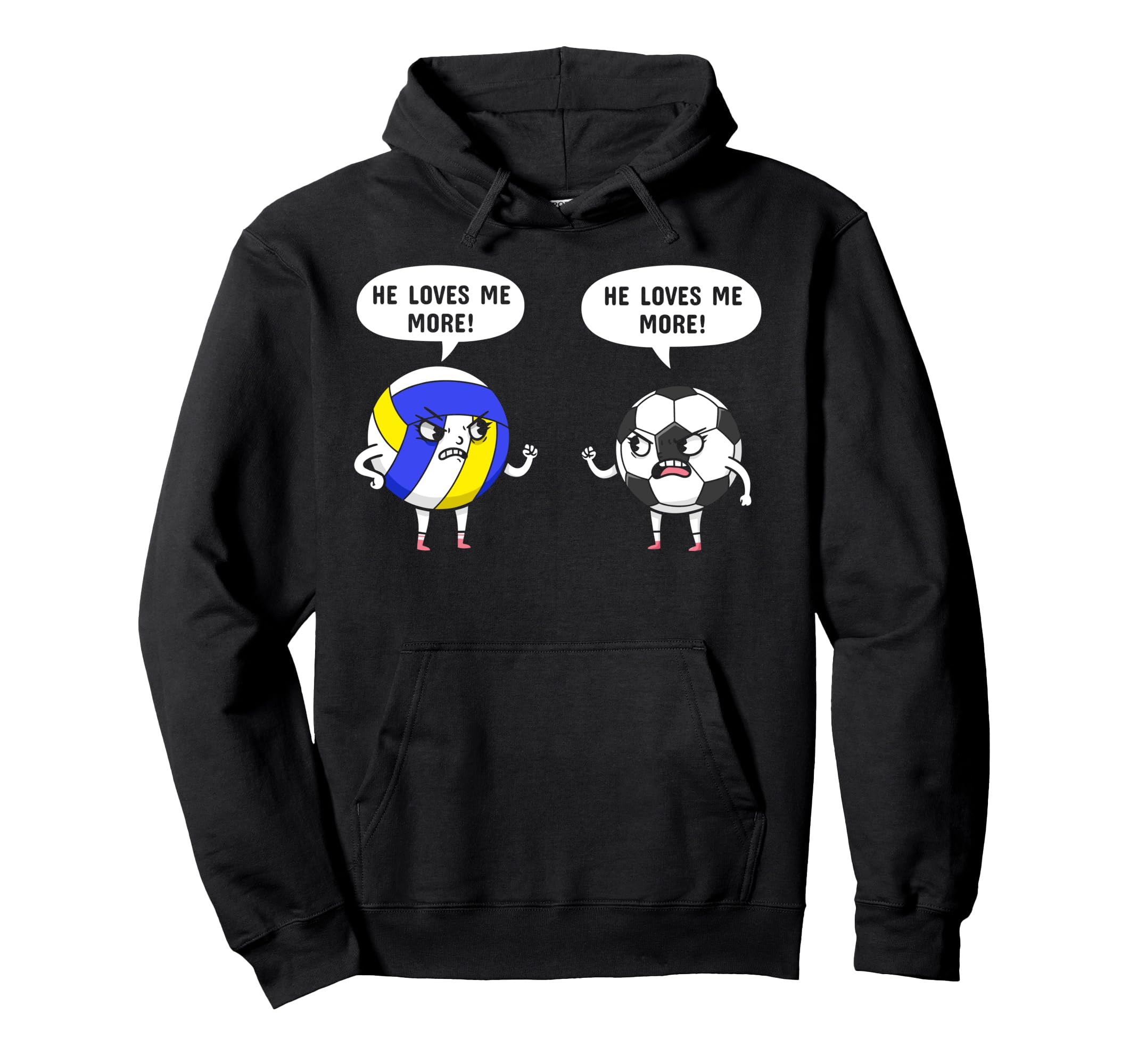 He Loves Me More Volleyball Soccer Hoodie - Aesthetic Graphic for Adults - T-Shirt, Sweatshirt, Hoodie