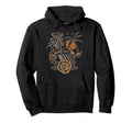 Mermaid Skeleton Traditional Tattoo Hoodie - Minimalist Print Men Women - T-Shirt, Sweatshirt, Hoodie