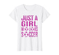 Just Who Loves Soccer Soccer Player T-Shirt - Aesthetic Graphic for Adults - T-Shirt, Sweatshirt, Hoodie