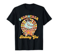 Godmother Birthday Rolling Skate Groovy T-Shirt - Unique Graphic Unisex - T-Shirt, Sweatshirt, Hoodie
