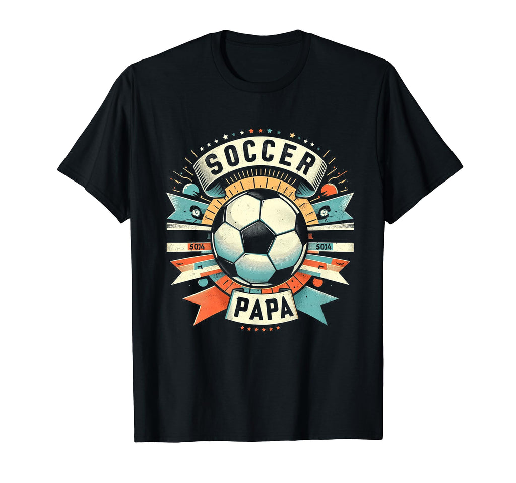 Soccer Papa Family Matching Dad Fathers T-Shirt - Graphic Print for Adults - T-Shirt, Sweatshirt, Hoodie