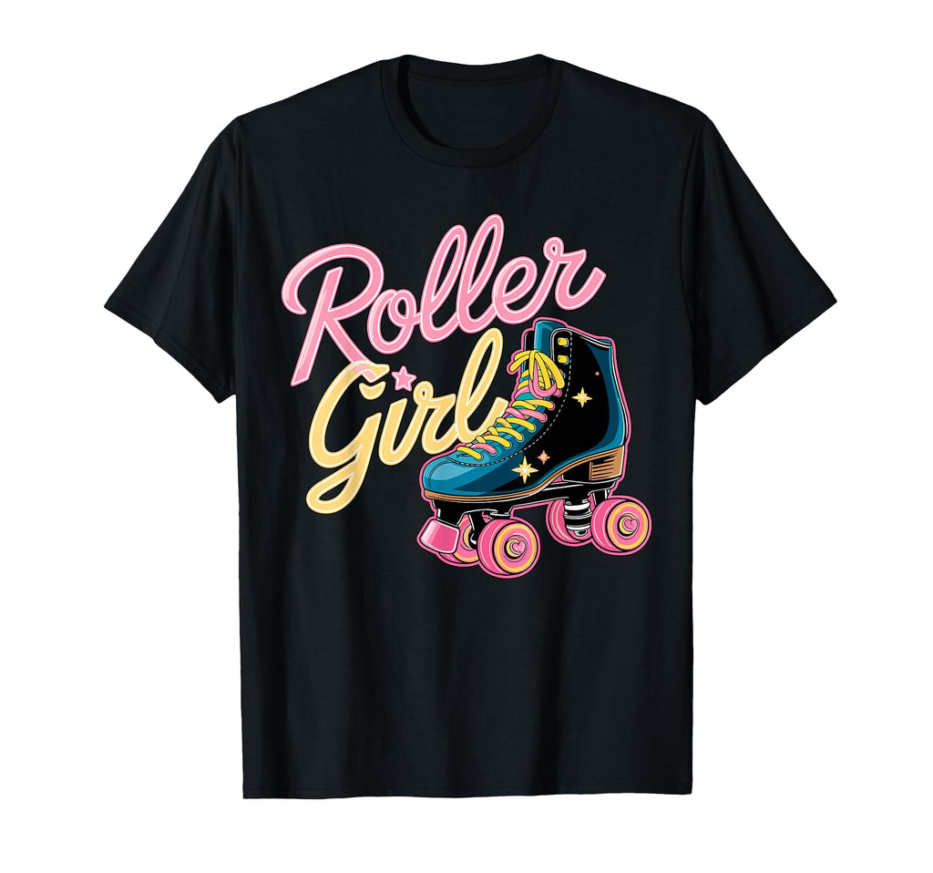 Roller Skates Colorful 80S T-Shirt - Fun Novelty Design for Adults - T-Shirt, Sweatshirt, Hoodie