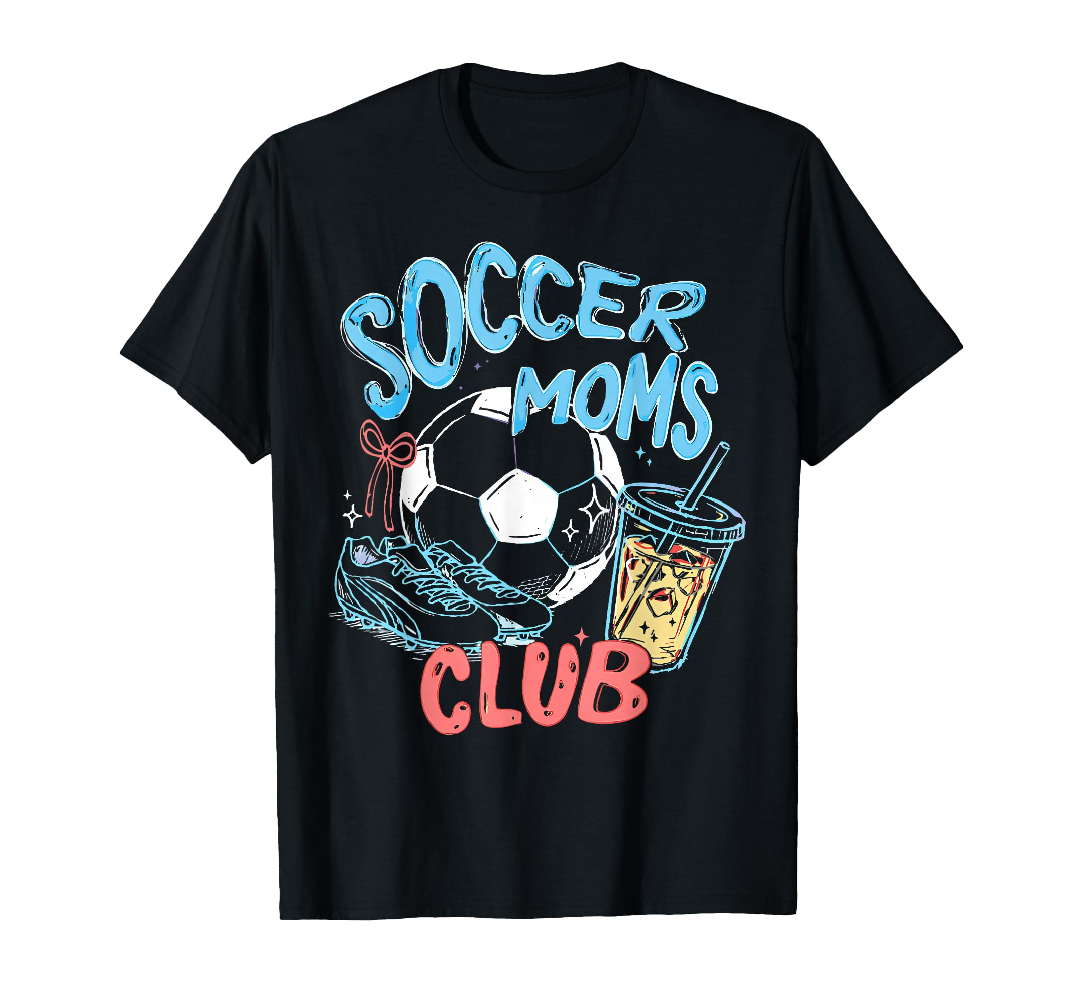 Soccer Moms Club Happy Game Day T-Shirt - Fun Novelty Design for Adults - T-Shirt, Sweatshirt, Hoodie