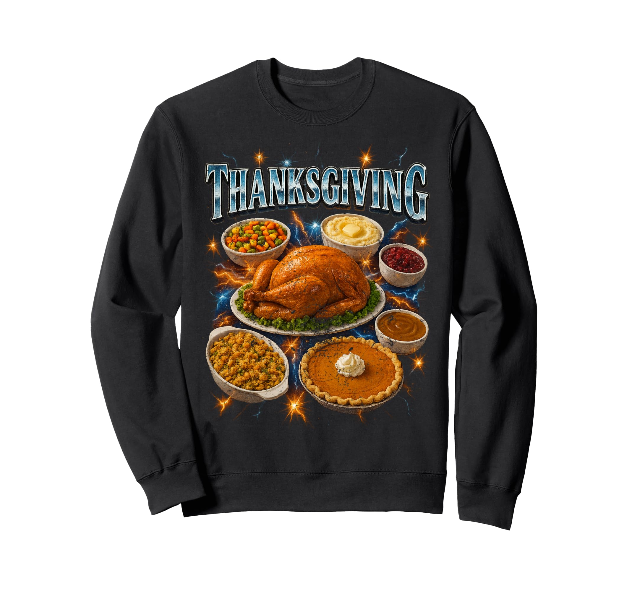 Thanksgiving 90S 2000S Hip Hop Sweatshirt - Streetwear Style Men Women - T-Shirt, Sweatshirt, Hoodie