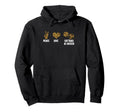 Peace Love Softball Soccer Softball Hoodie - Minimalist Print for Adults - T-Shirt, Sweatshirt, Hoodie