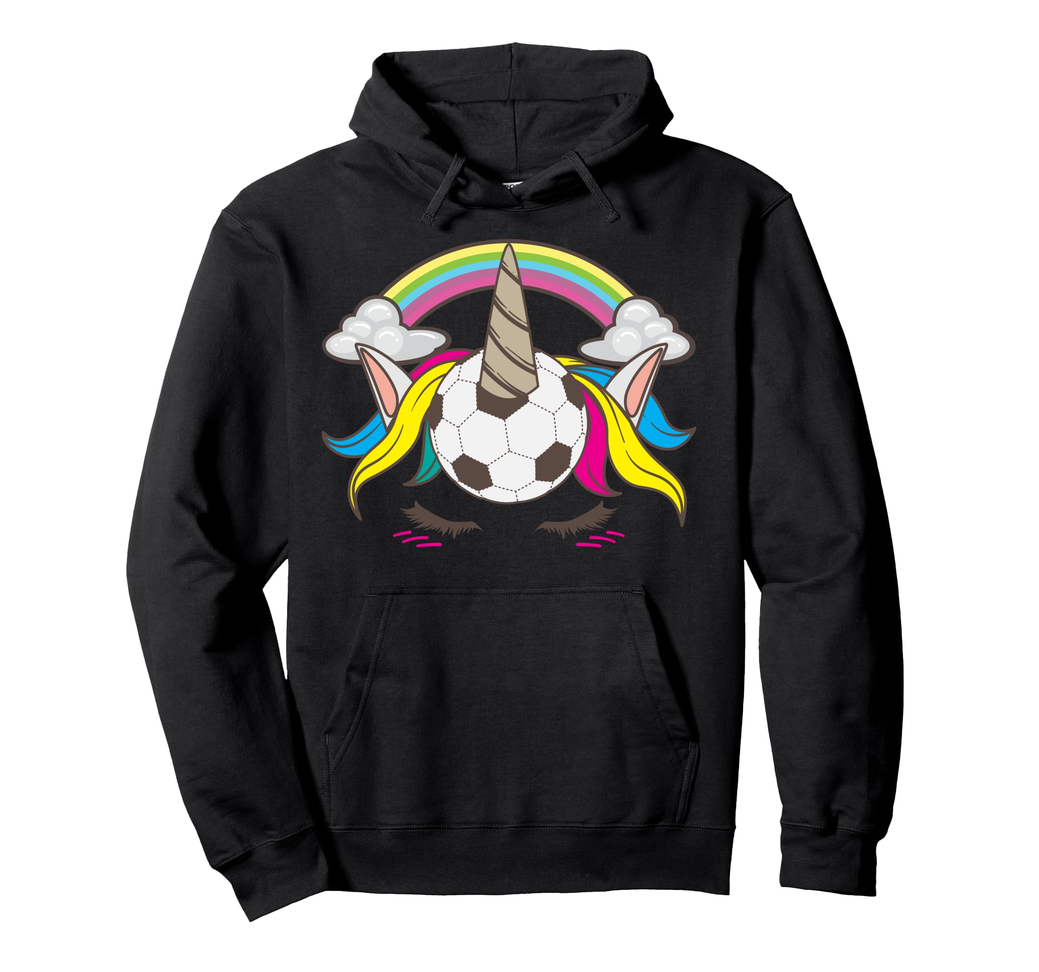 Funny Soccer Unicorn Gift Football Players Hoodie - Unique Graphic Unisex - T-Shirt, Sweatshirt, Hoodie