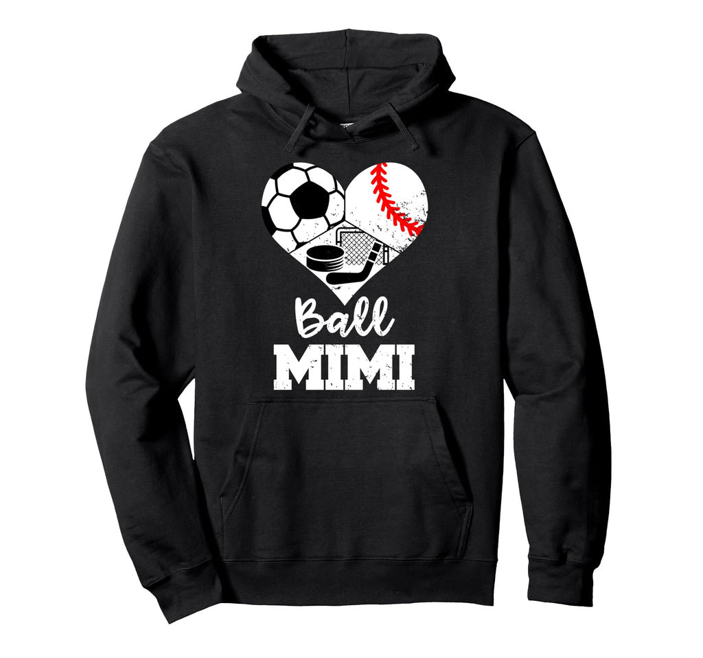 Ball Mimi Funny Soccer Baseball Hoodie - Fun Novelty Design for Adults - T-Shirt, Sweatshirt, Hoodie