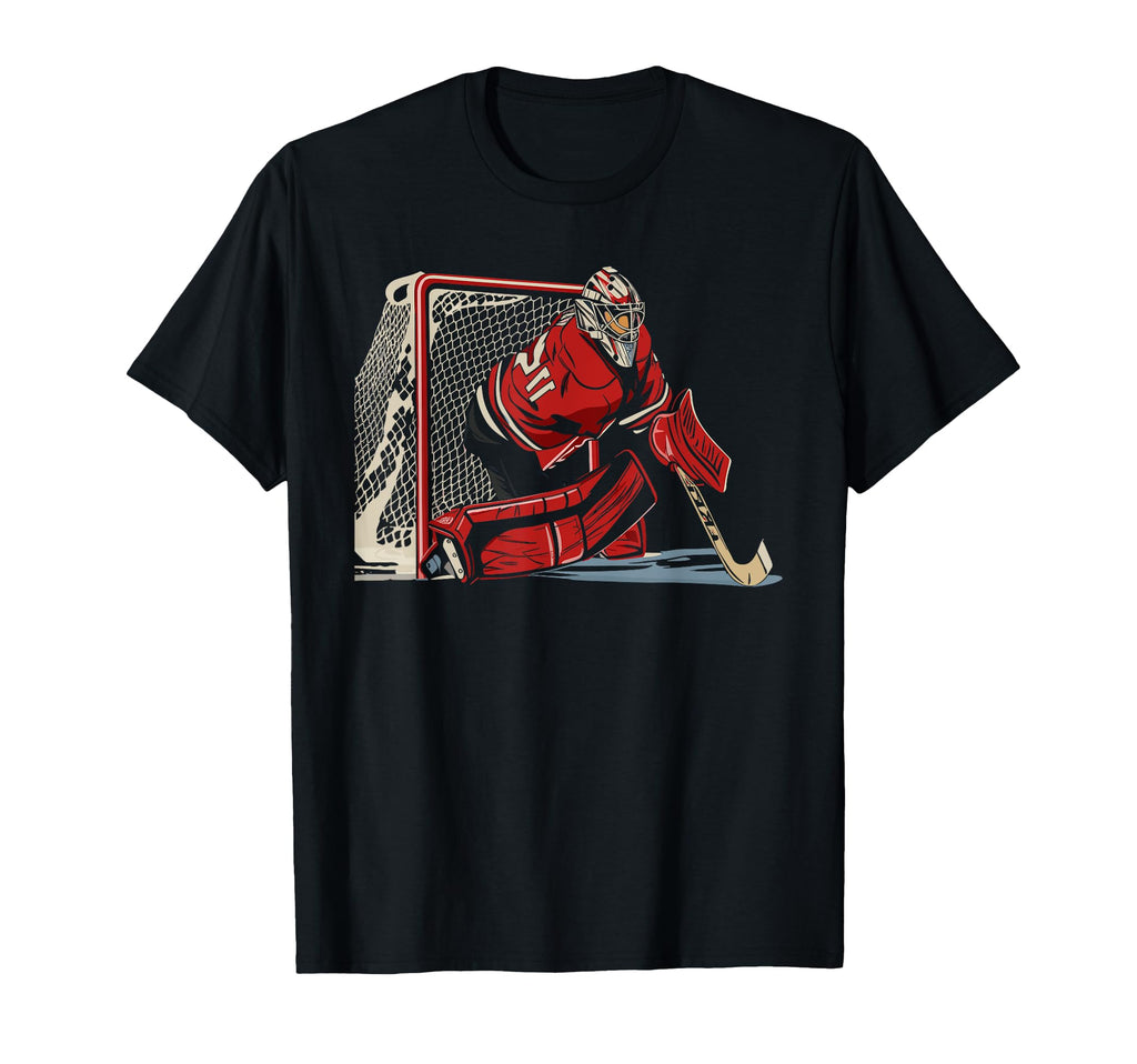 Ice Hockey Goalie Goaltender Keeper T-Shirt - Fun Novelty Design Unisex - T-Shirt, Sweatshirt, Hoodie