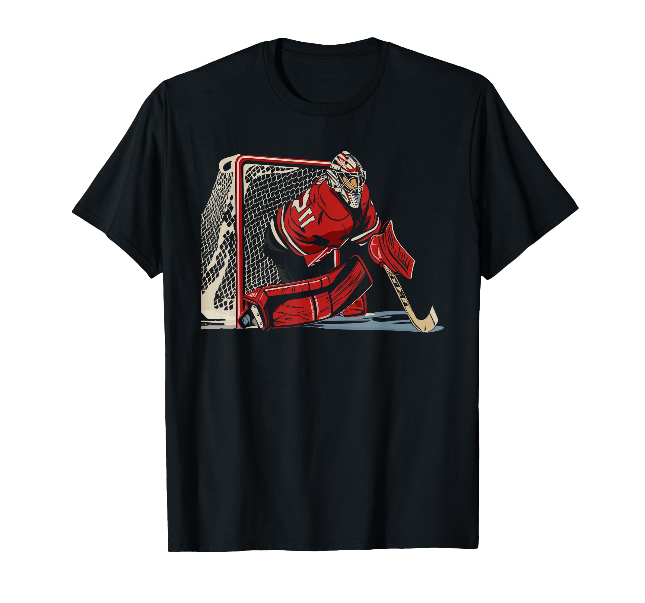 Ice Hockey Goalie Goaltender Keeper T-Shirt - Fun Novelty Design Unisex - T-Shirt, Sweatshirt, Hoodie