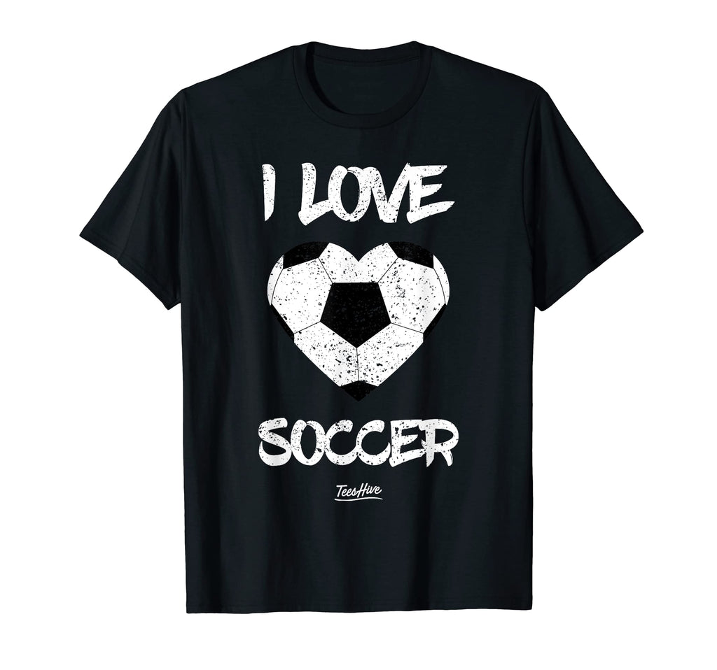 I Love Soccer I Heart Soccer T-Shirt - Trendy Graphic for Adults - T-Shirt, Sweatshirt, Hoodie
