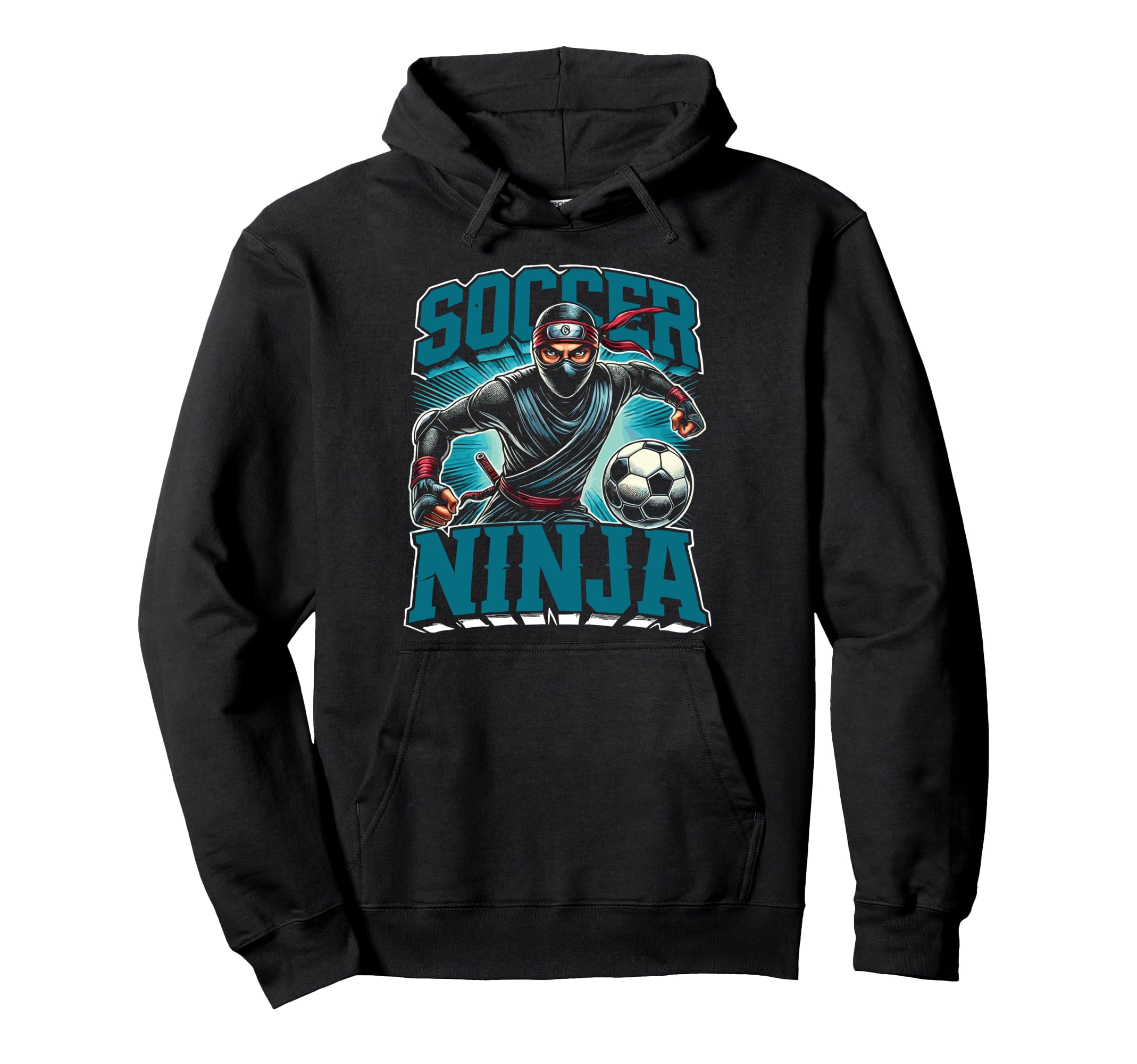 Soccer Ninja Goalkeeper Soccer Sport Hoodie - Custom Art Print Unisex - T-Shirt, Sweatshirt, Hoodie