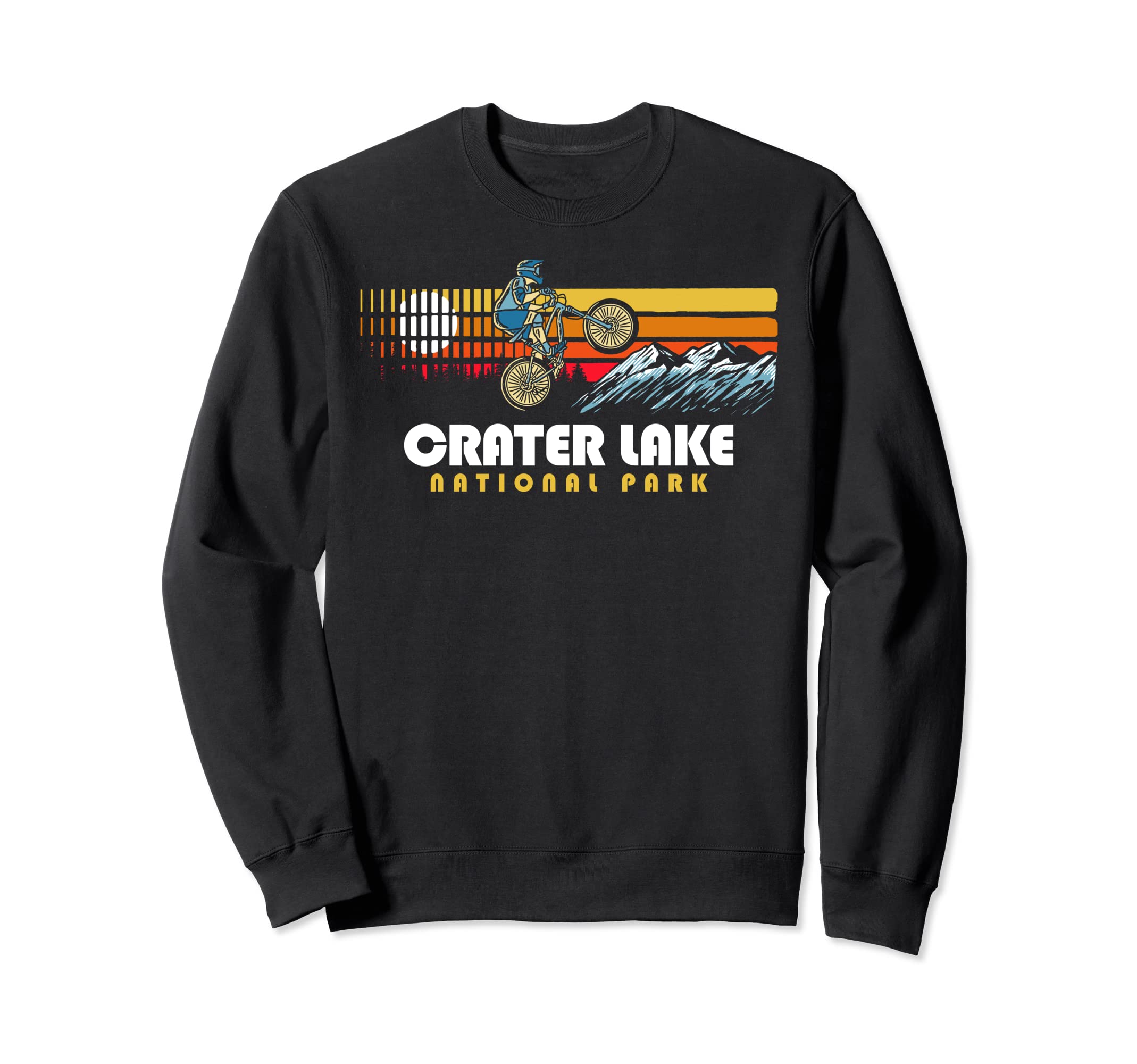 80S Crater Lake National Park Sweatshirt - Minimalist Print Men Women - T-Shirt, Sweatshirt, Hoodie