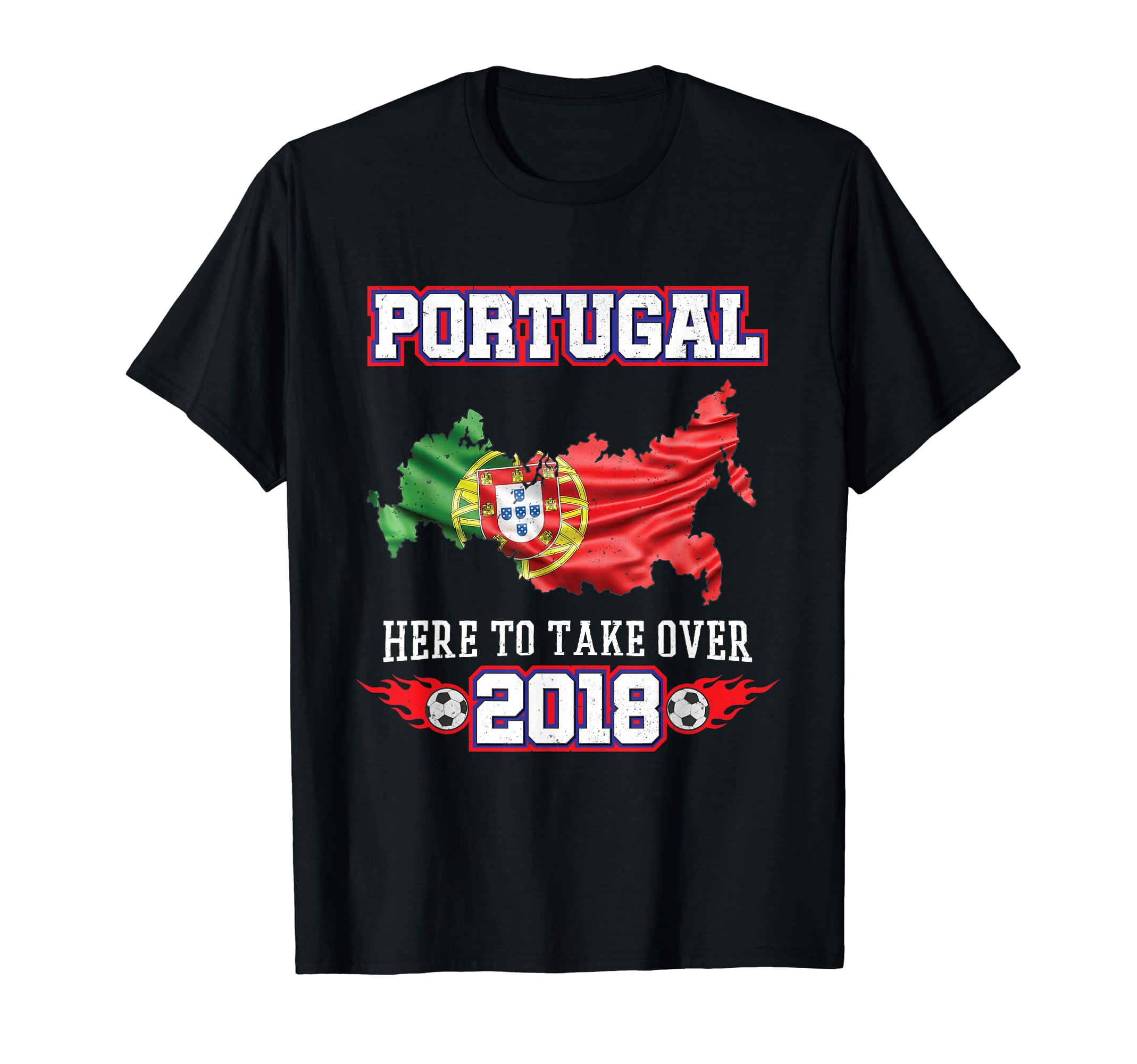 Portugal 2018 Soccer Portuguese Flag Fan T-Shirt - Minimalist Print Unisex - T-Shirt, Sweatshirt, Hoodie