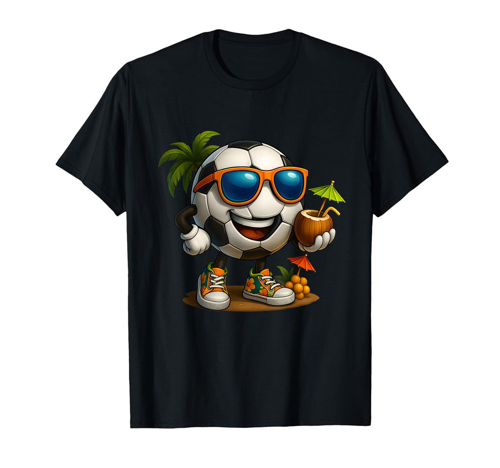 Funny Hawaii Soccer Ball Hawaiian T-Shirt - Custom Art Print for Adults - T-Shirt, Sweatshirt, Hoodie