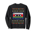 Theme Knitted Cassette Tape Knitting Sweatshirt - Unique Graphic Unisex - T-Shirt, Sweatshirt, Hoodie
