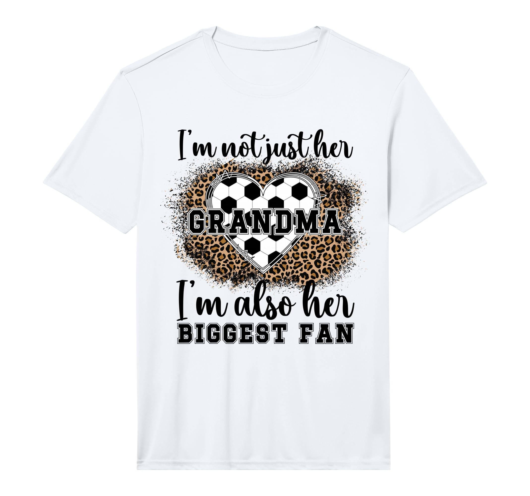 Mens Her Biggest Fan Soccer Grandma T-Shirt - Graphic Print for Adults - T-Shirt, Sweatshirt, Hoodie