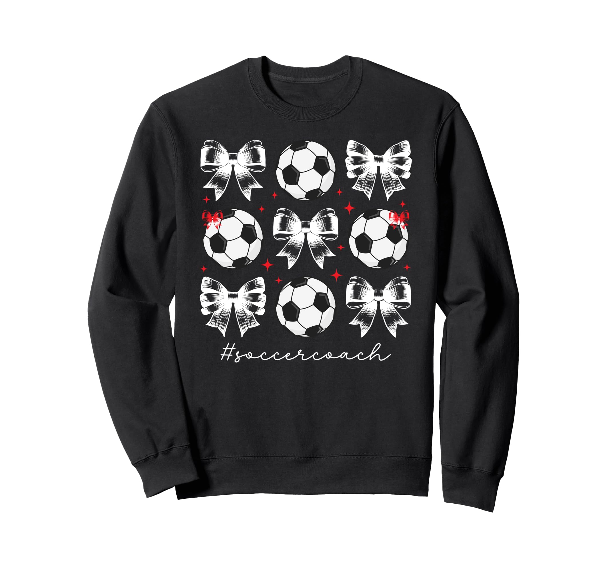 Soccer Coach Coquette Soccer Sweatshirt - Minimalist Print for Adults - T-Shirt, Sweatshirt, Hoodie