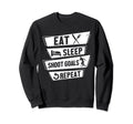 Soccer Player Striker Eat Sleep Sweatshirt - Novelty Apparel for Adults - T-Shirt, Sweatshirt, Hoodie