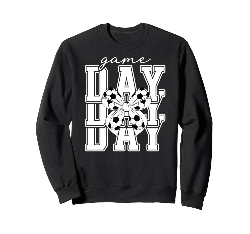 Game Day Soccer Coquette Soccer Sweatshirt - Streetwear Style for Adults - T-Shirt, Sweatshirt, Hoodie
