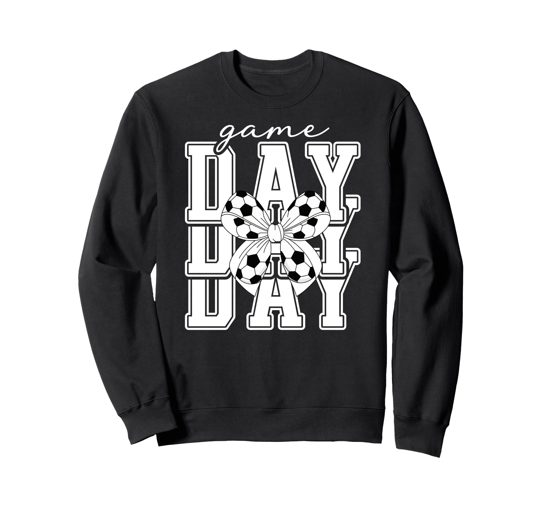 Game Day Soccer Coquette Soccer Sweatshirt - Streetwear Style for Adults - T-Shirt, Sweatshirt, Hoodie