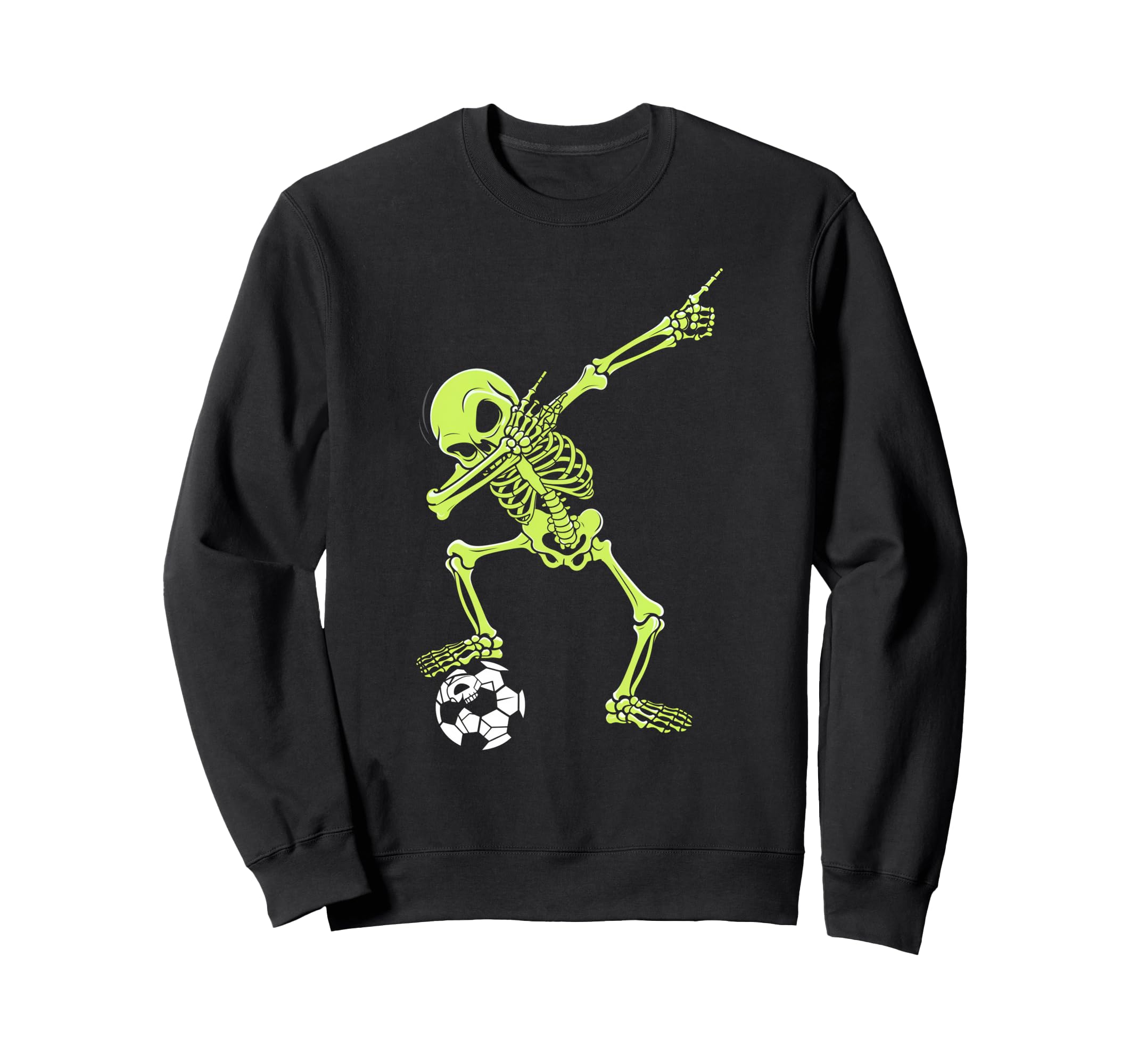 Dabbing Skeleton Soccer Sweatshirt - Casual Everyday Wear Men Women - T-Shirt, Sweatshirt, Hoodie