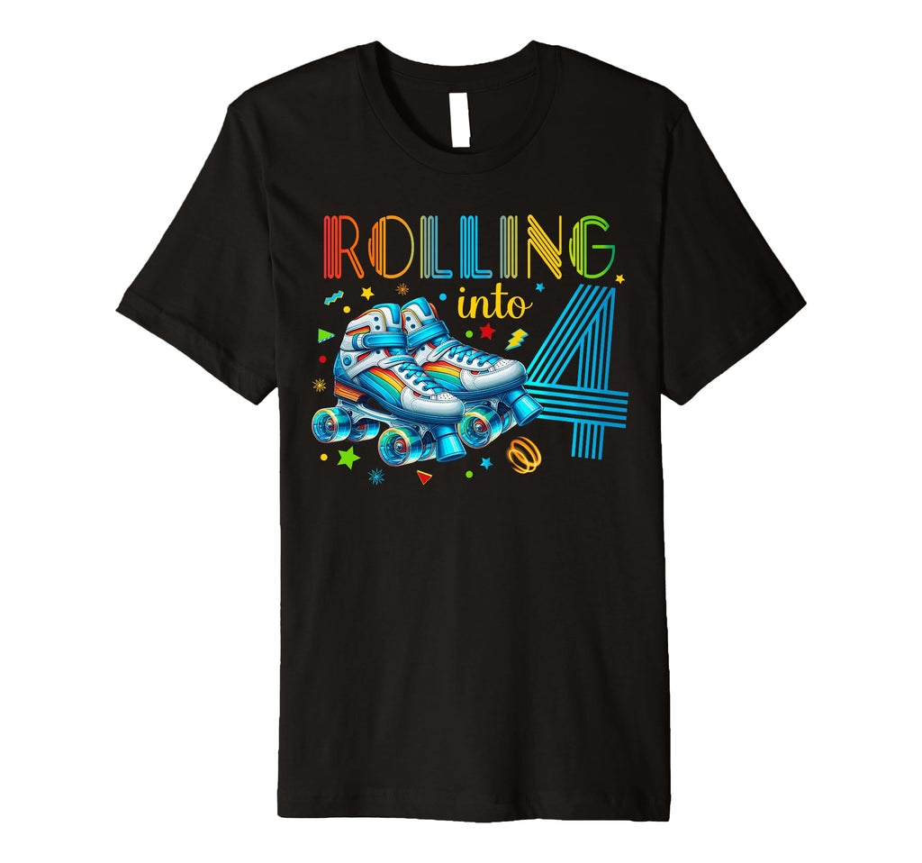 Roller Skates Birthday Party Skating T-Shirt - Custom Art Print Men Women - T-Shirt, Sweatshirt, Hoodie