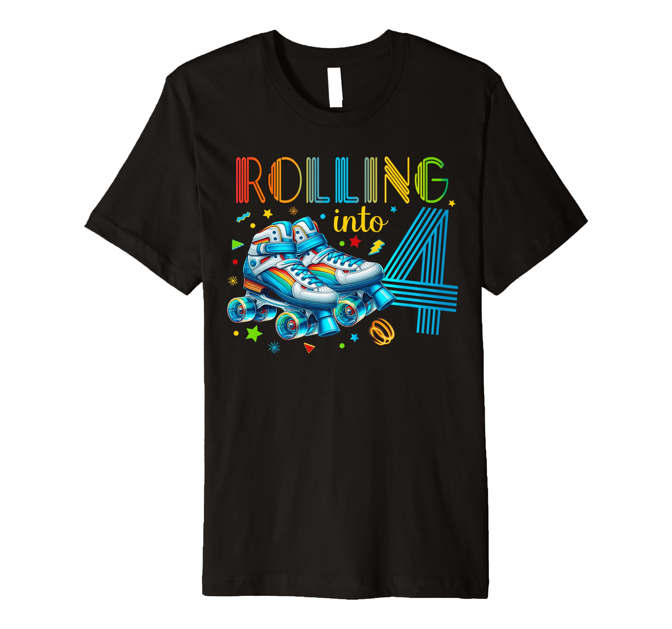 Roller Skates Birthday Party Skating T-Shirt - Custom Art Print Men Women - T-Shirt, Sweatshirt, Hoodie