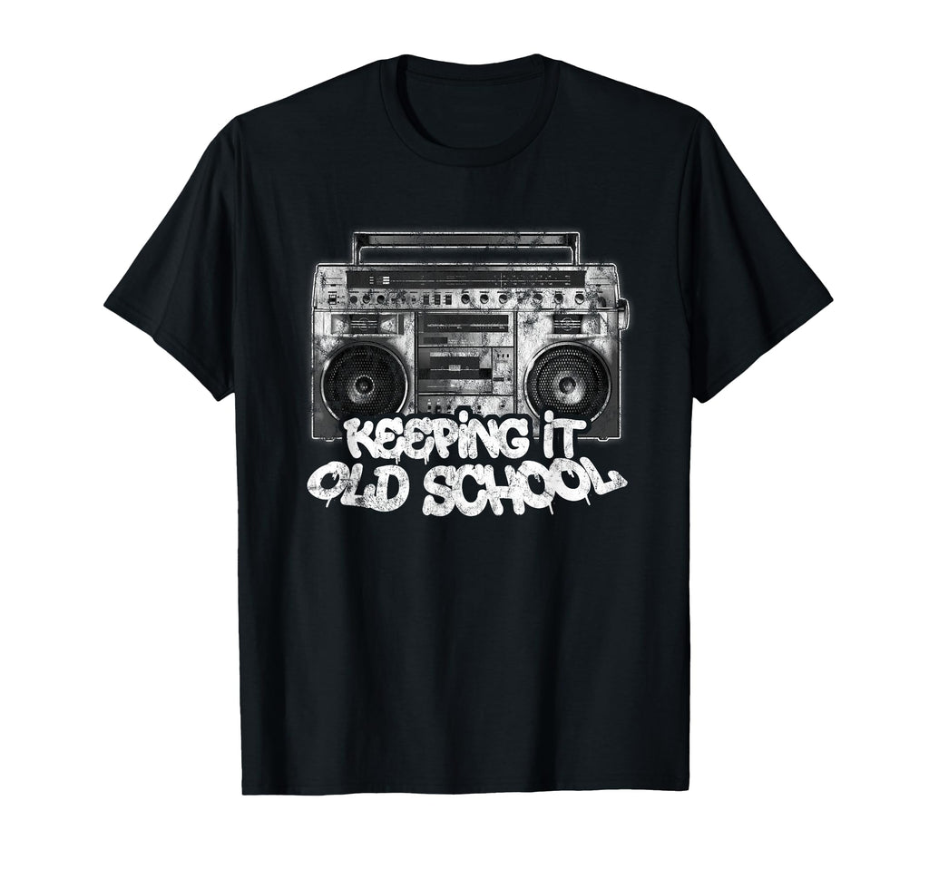 Keeping It Old School Boombox Graffiti T-Shirt - Aesthetic Graphic Unisex - T-Shirt, Sweatshirt, Hoodie