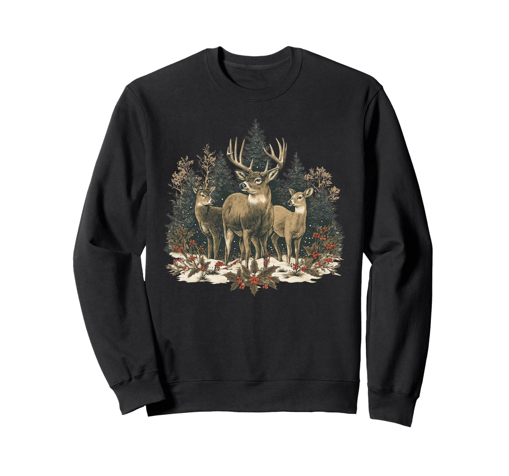 Deer 90S Sweatshirt - Custom Art Print Unisex - T-Shirt, Sweatshirt, Hoodie