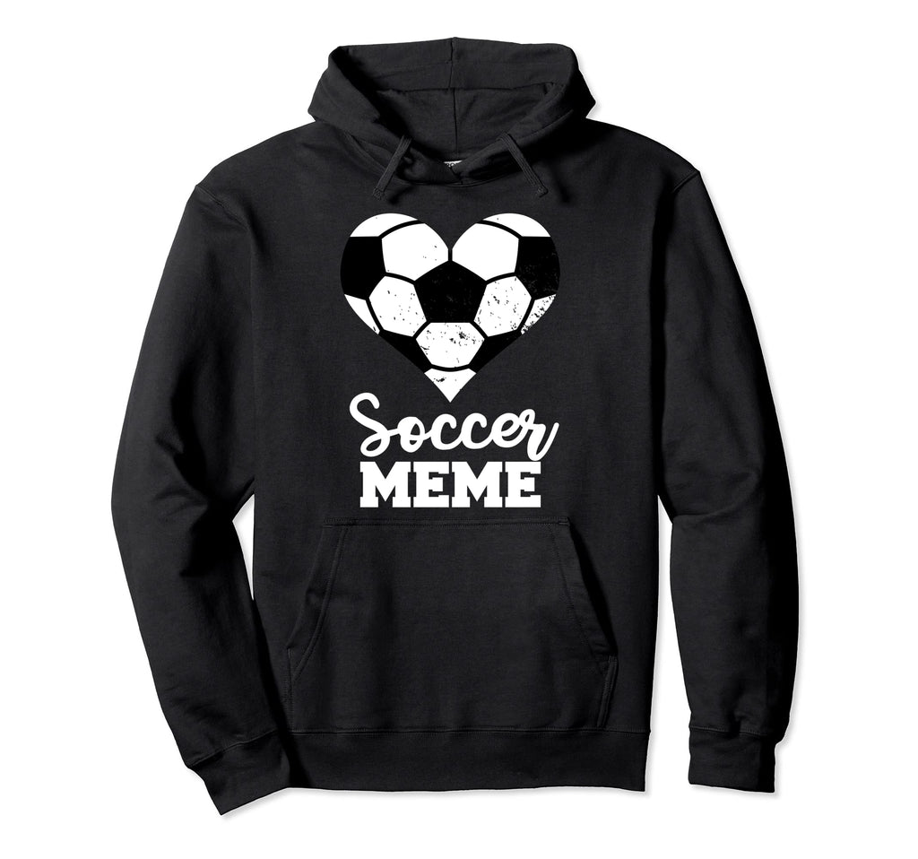 Soccer Meme Funny Soccer Heart Grandma Hoodie - Graphic Print for Adults - T-Shirt, Sweatshirt, Hoodie