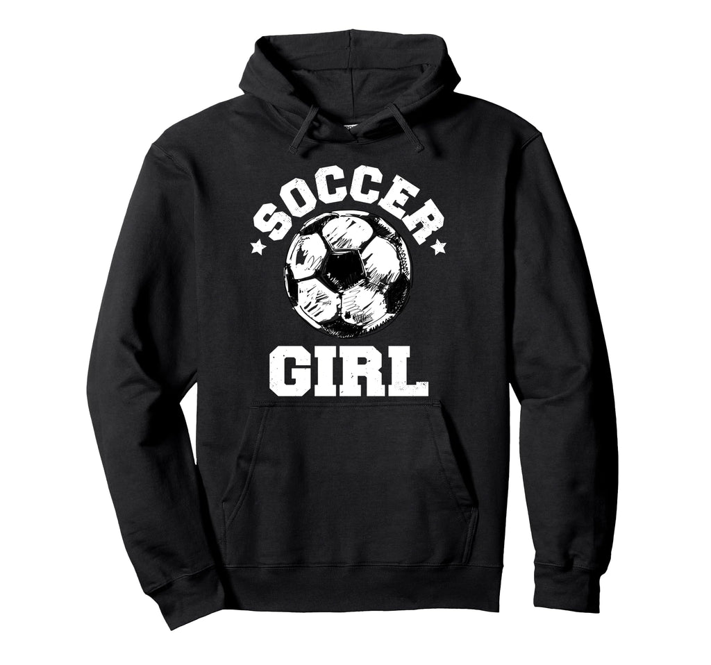 Soccer Funny Soccer Ball Distressed Soccer Hoodie - Graphic Print Unisex - T-Shirt, Sweatshirt, Hoodie