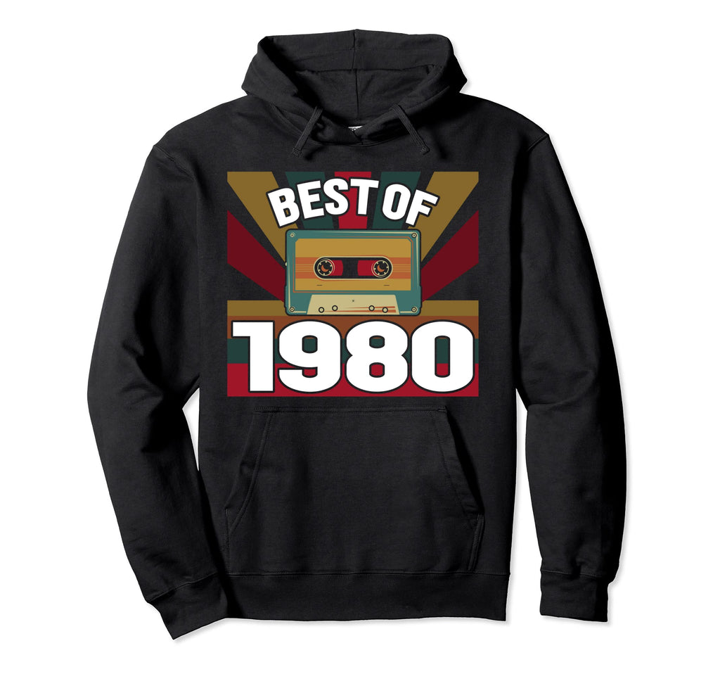 Best 1980 Cassette Tape Music Hoodie - Minimalist Print Men Women - T-Shirt, Sweatshirt, Hoodie