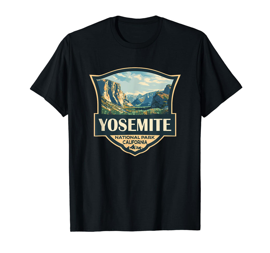 Yosemite National Park Illustration T-Shirt - Casual Everyday Wear Unisex - T-Shirt, Sweatshirt, Hoodie