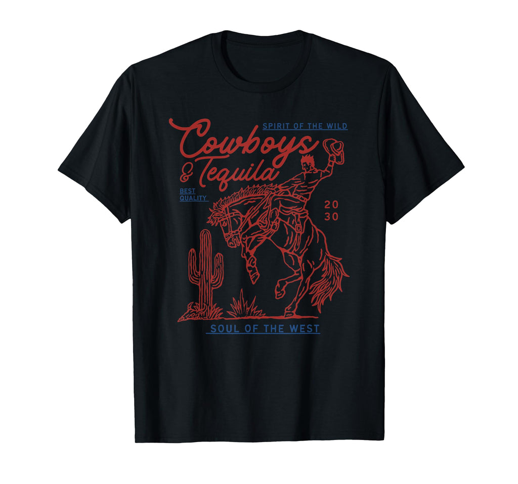 Texas Cowboys And Tequila Country T-Shirt - Casual Everyday Wear Unisex - T-Shirt, Sweatshirt, Hoodie