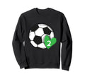 Funny Soccer Ball Number 2 Soccer Sweatshirt - Custom Art Print Unisex - T-Shirt, Sweatshirt, Hoodie