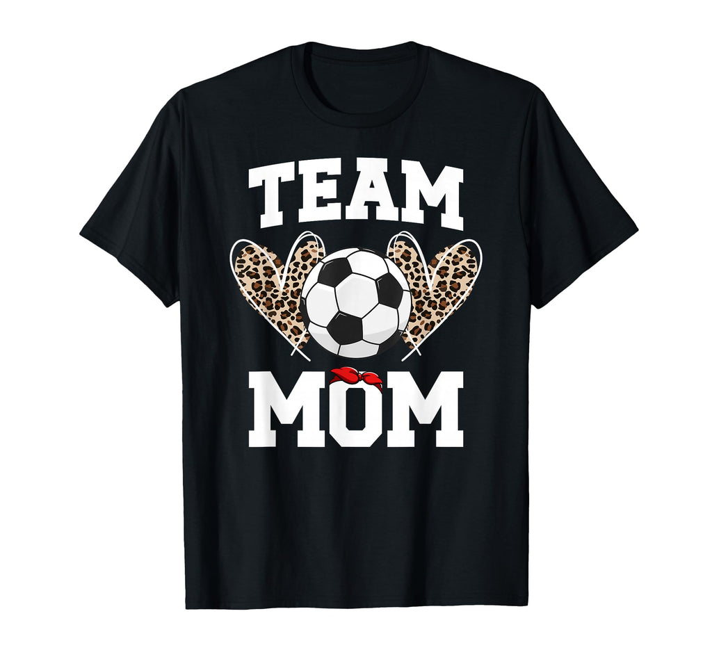 Team Mom Heart Soccer Team Mom Soccer T-Shirt - Minimalist Print Unisex - T-Shirt, Sweatshirt, Hoodie