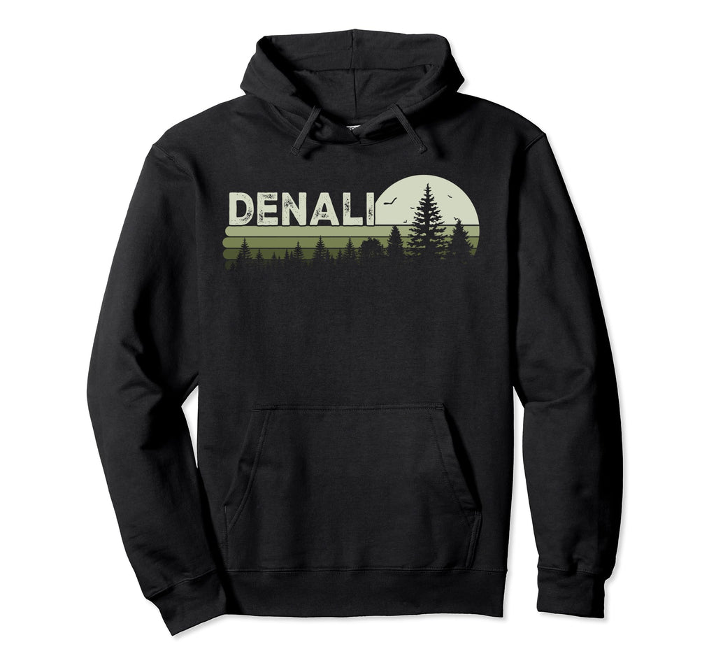 Denali National Park Hiking Nature Sunset Hoodie - Unique Graphic Men Women - T-Shirt, Sweatshirt, Hoodie