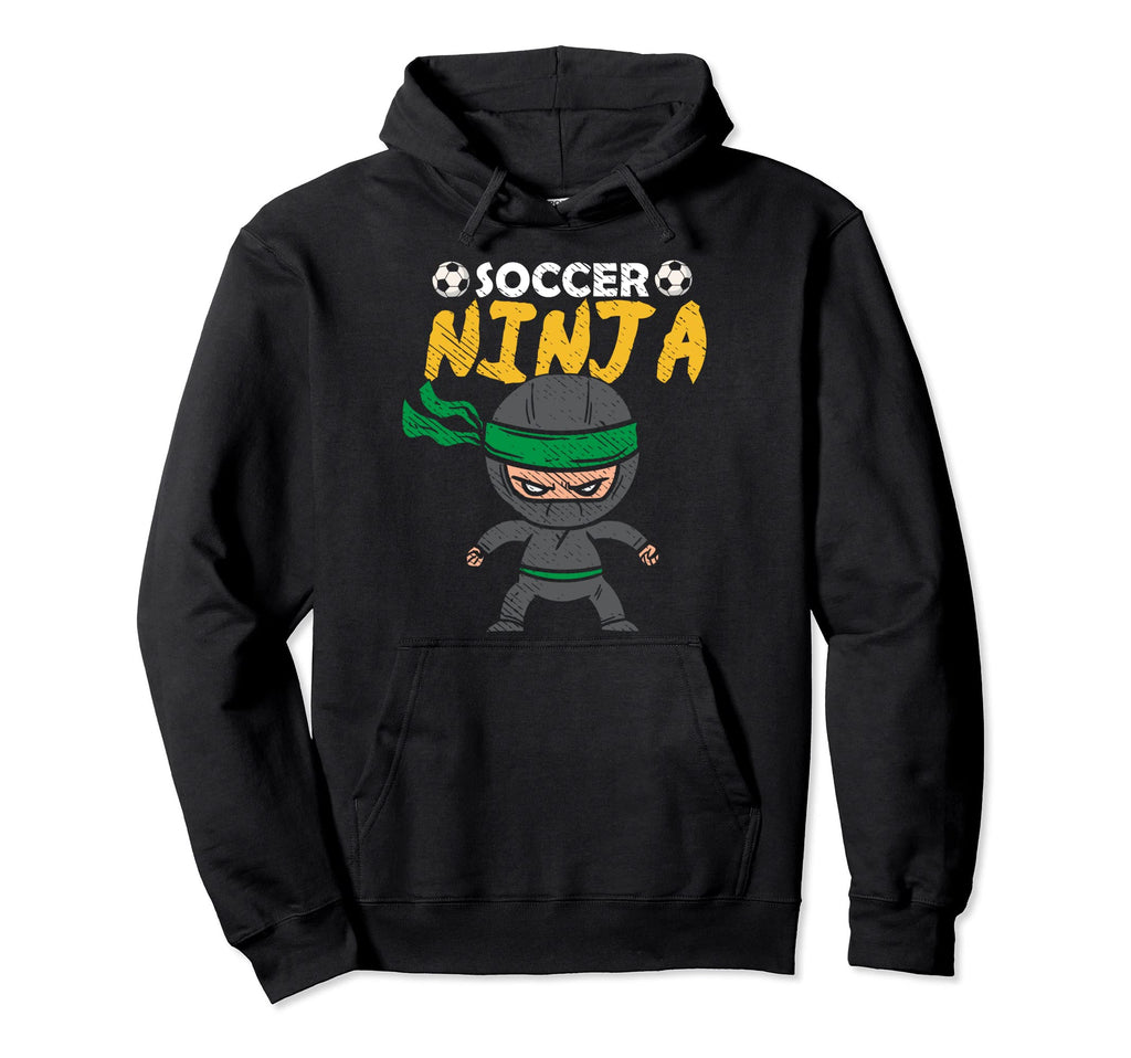 Soccer Ninja Player Football Goalie Hoodie - Unique Graphic for Adults - T-Shirt, Sweatshirt, Hoodie