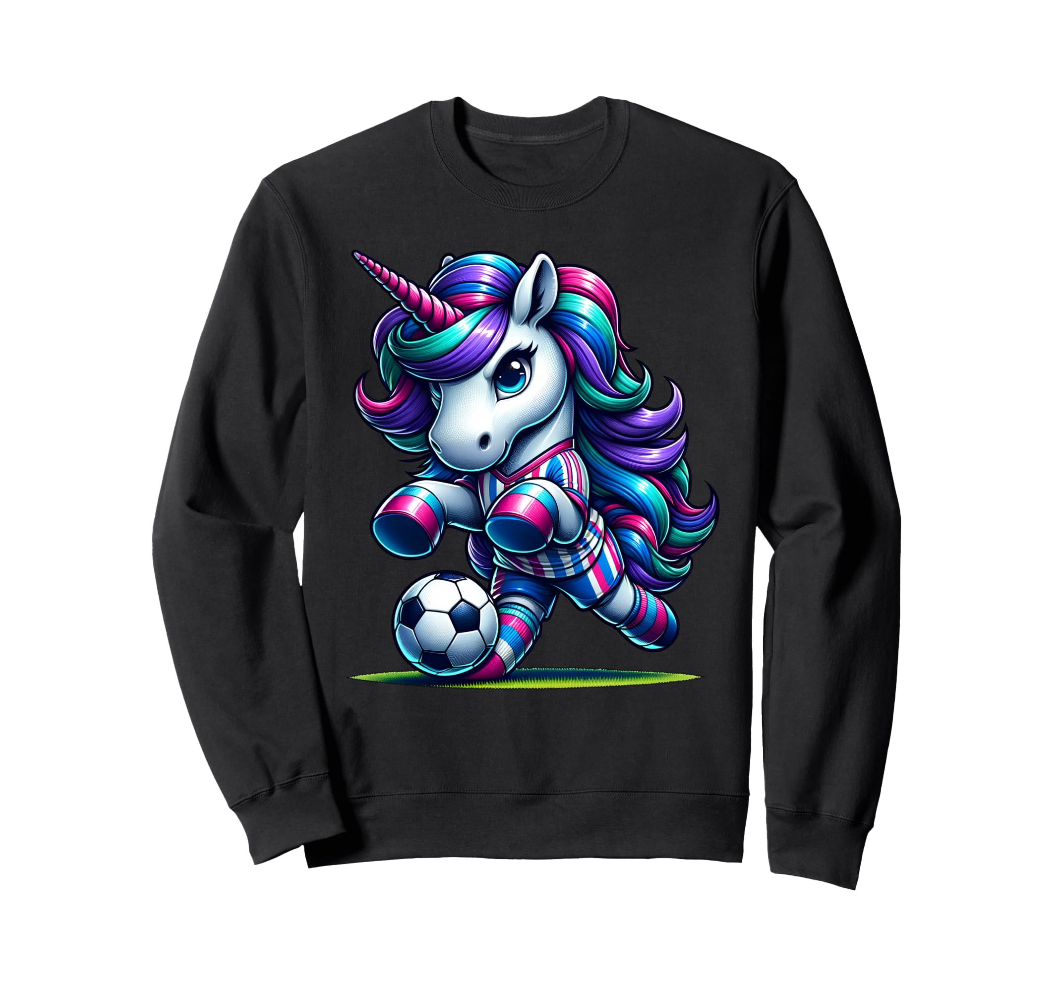 Soccer Unicorns Mom Aunt Sister T-Shirt - Streetwear Style Men Women - T-Shirt, Sweatshirt, Hoodie