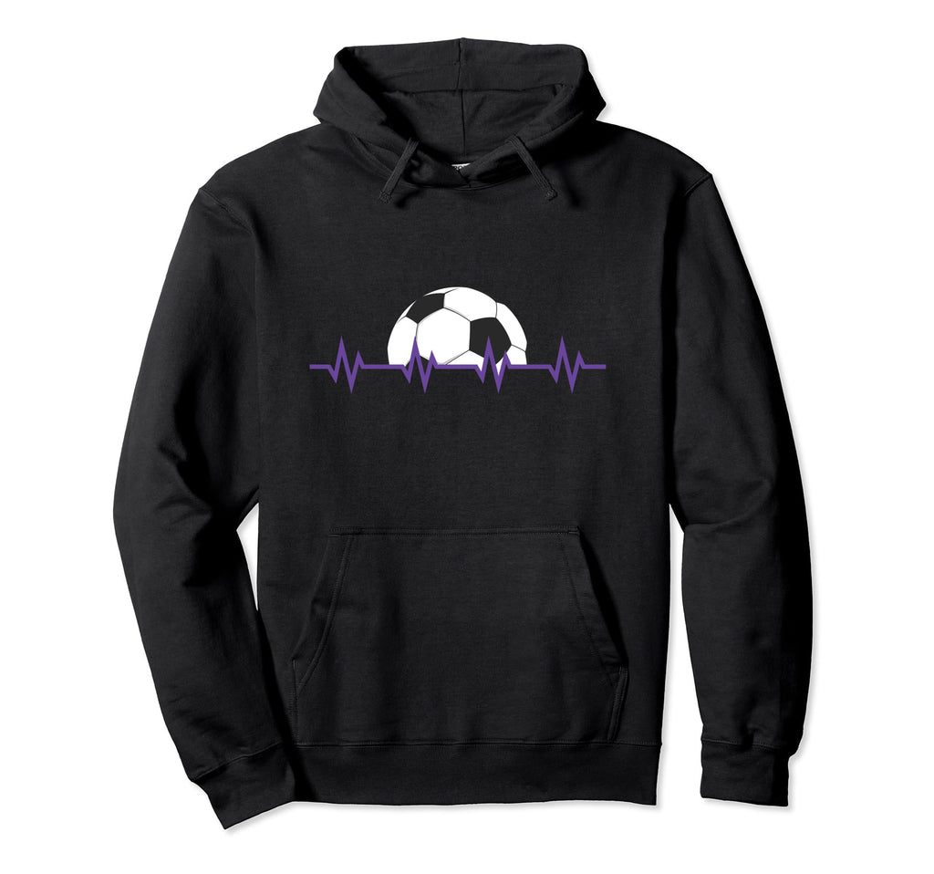 Soccer Heartbeat Football Player Hoodie - Aesthetic Graphic for Adults - T-Shirt, Sweatshirt, Hoodie