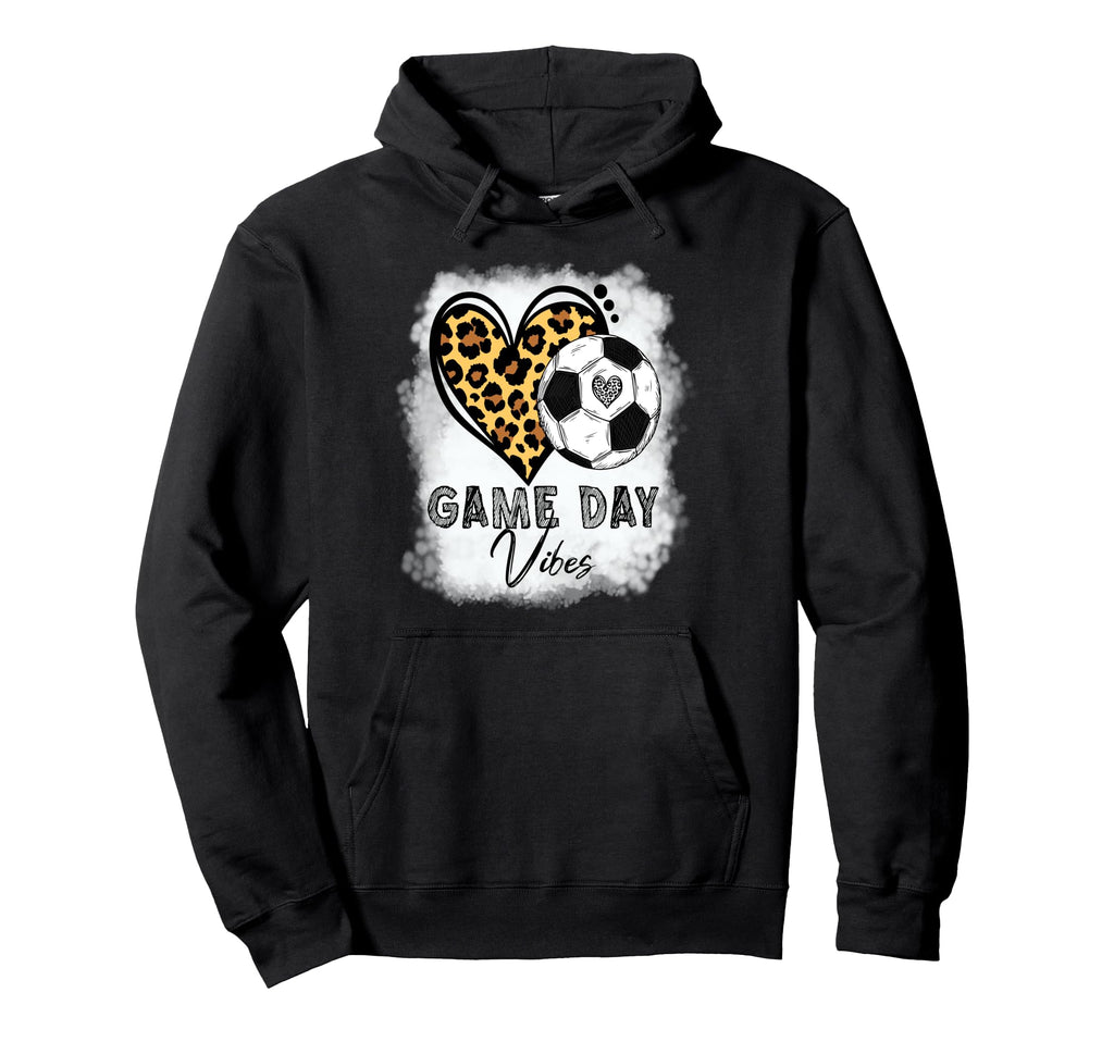 Bleached Soccer Game Day Vibes Soccer Mom Hoodie - Custom Art Print Unisex - T-Shirt, Sweatshirt, Hoodie