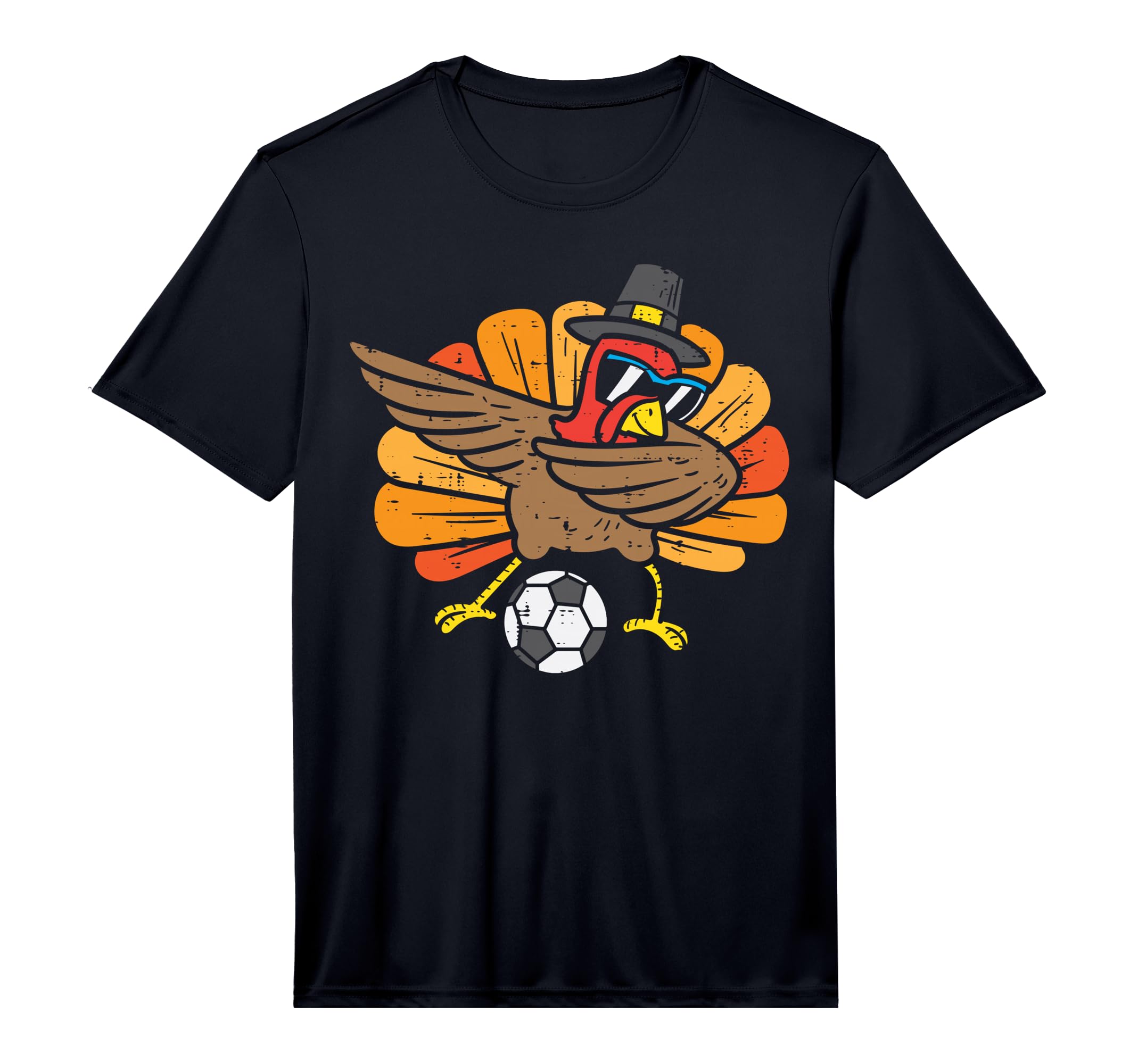 Turkey Dab Soccer Football Thanksgiving T-Shirt - Trendy Graphic Men Women - T-Shirt, Sweatshirt, Hoodie