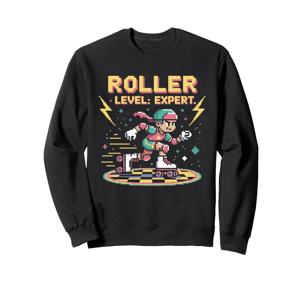 Roller Skate Roller Skating Gaming Sweatshirt - Graphic Print for Adults - T-Shirt, Sweatshirt, Hoodie
